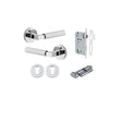 Iver Brunswick Round Rose Polished Chrome, Entrance Set Locking - Key / Turn