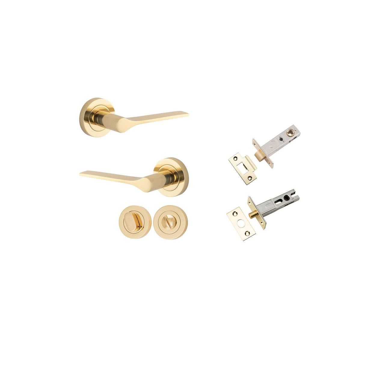 Iver Como Round Rose Lever Set - Complete Kits