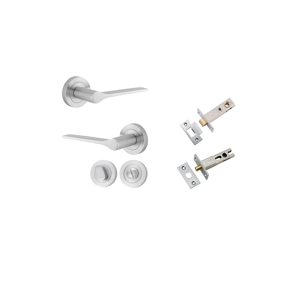Iver Como Round Rose Lever Set - Complete Kits