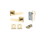 Iver Bronte Square Rose Lever Set - Complete Kits