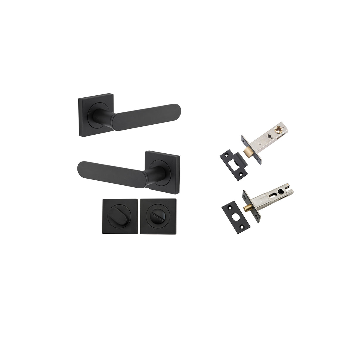 Iver Bronte Square Rose Lever Set - Complete Kits