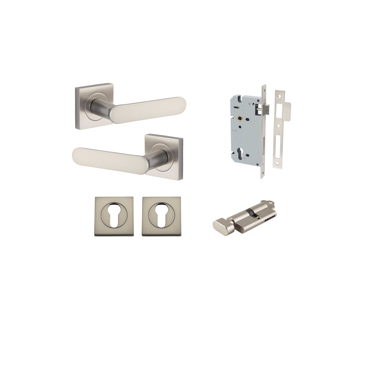 Iver Bronte Square Rose Lever Set - Complete Kits
