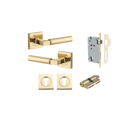 Iver Berlin Square Rose Lever Set - Complete Kits