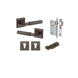 Iver Berlin Square Rose Lever Set - Complete Kits