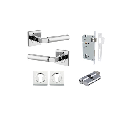 Iver Berlin Square Rose Lever Set - Complete Kits