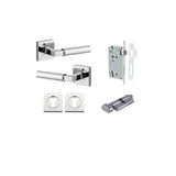 Iver Berlin Square Rose Lever Set - Complete Kits