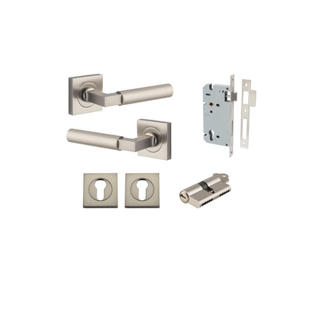 Iver Berlin Square Rose Lever Set - Complete Kits