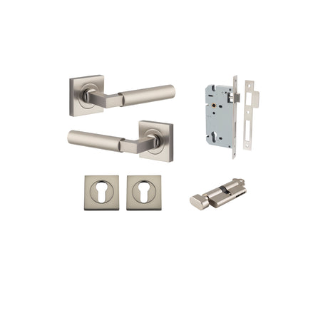 Iver Berlin Square Rose Lever Set - Complete Kits