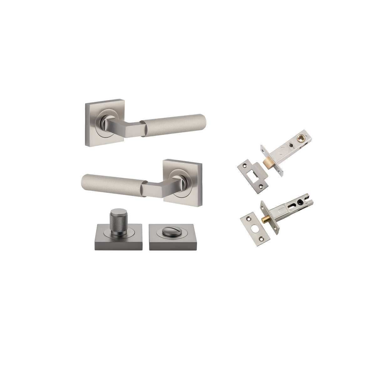 Iver Brunswick Square Rose Lever Set - Complete Kits