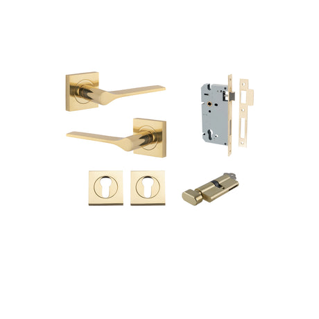 Iver Como Square Rose Lever Set - Complete Kits