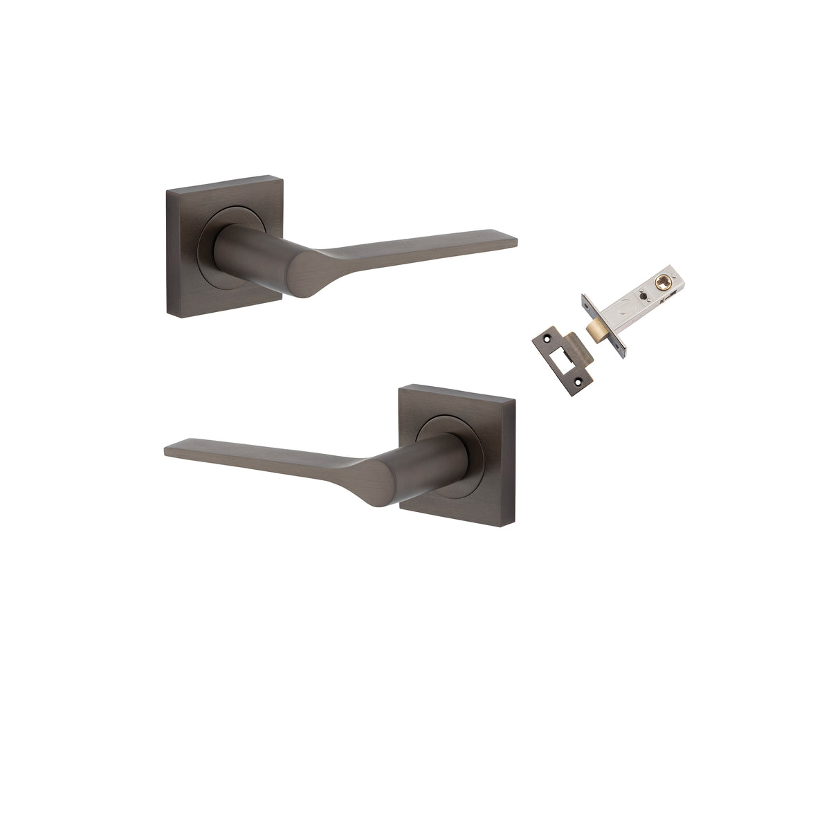 Iver Como Square Rose Lever Set - Complete Kits