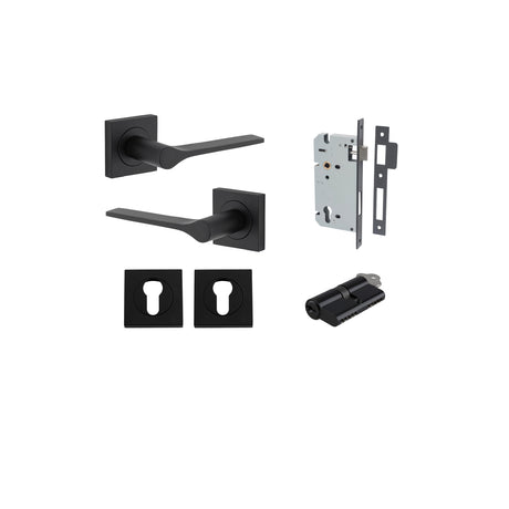 Iver Como Square Rose Lever Set - Complete Kits