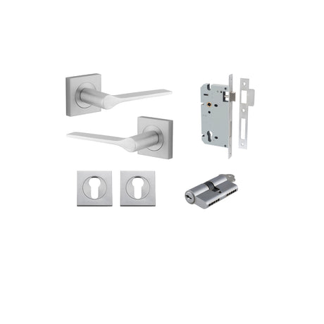 Iver Como Square Rose Lever Set - Complete Kits