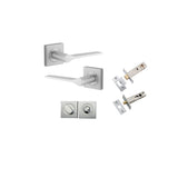 Iver Como Square Rose Lever Set - Complete Kits