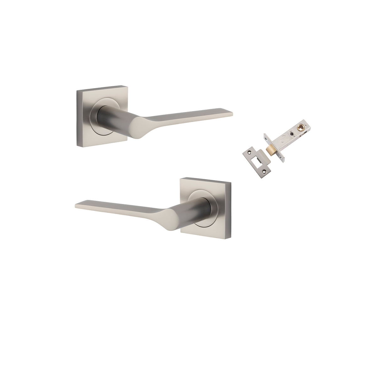 Iver Como Square Rose Lever Set - Complete Kits