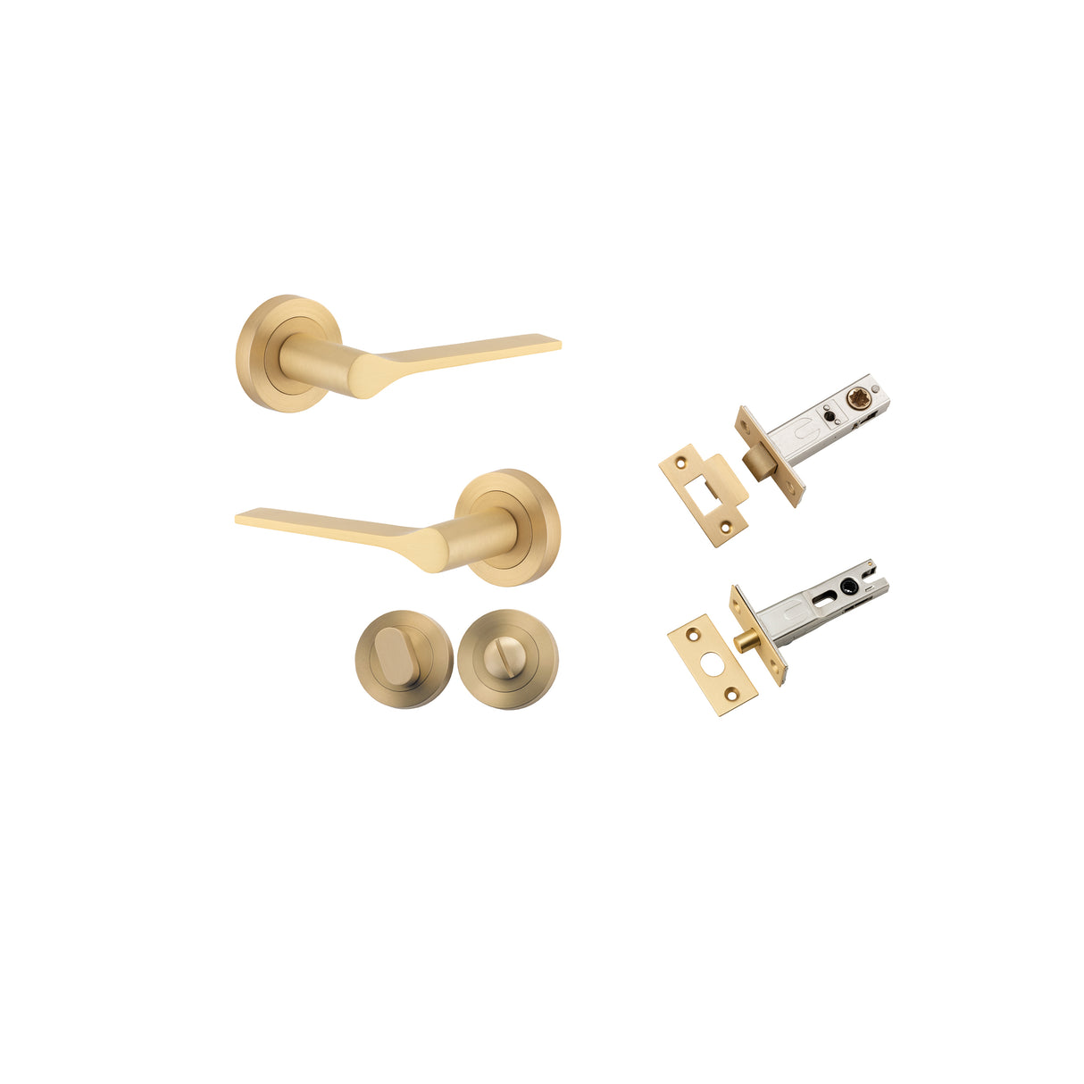 Iver Como Round Rose Lever Set - Complete Kits