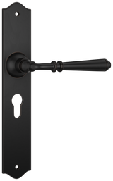 Tradco Reims Lever Long Plate, Antique Copper, Euro