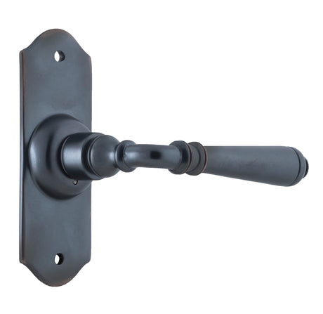 Tradco Reims Lever Short Plate, Antique Copper, Passage