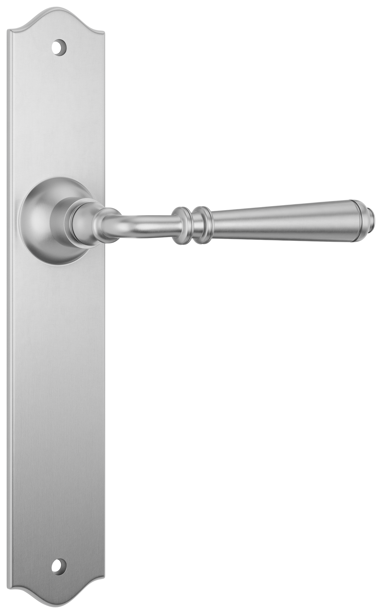 Tradco Reims Lever Long Plate, Satin Chrome, Passage
