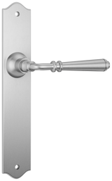 Tradco Reims Lever Long Plate, Satin Chrome, Passage
