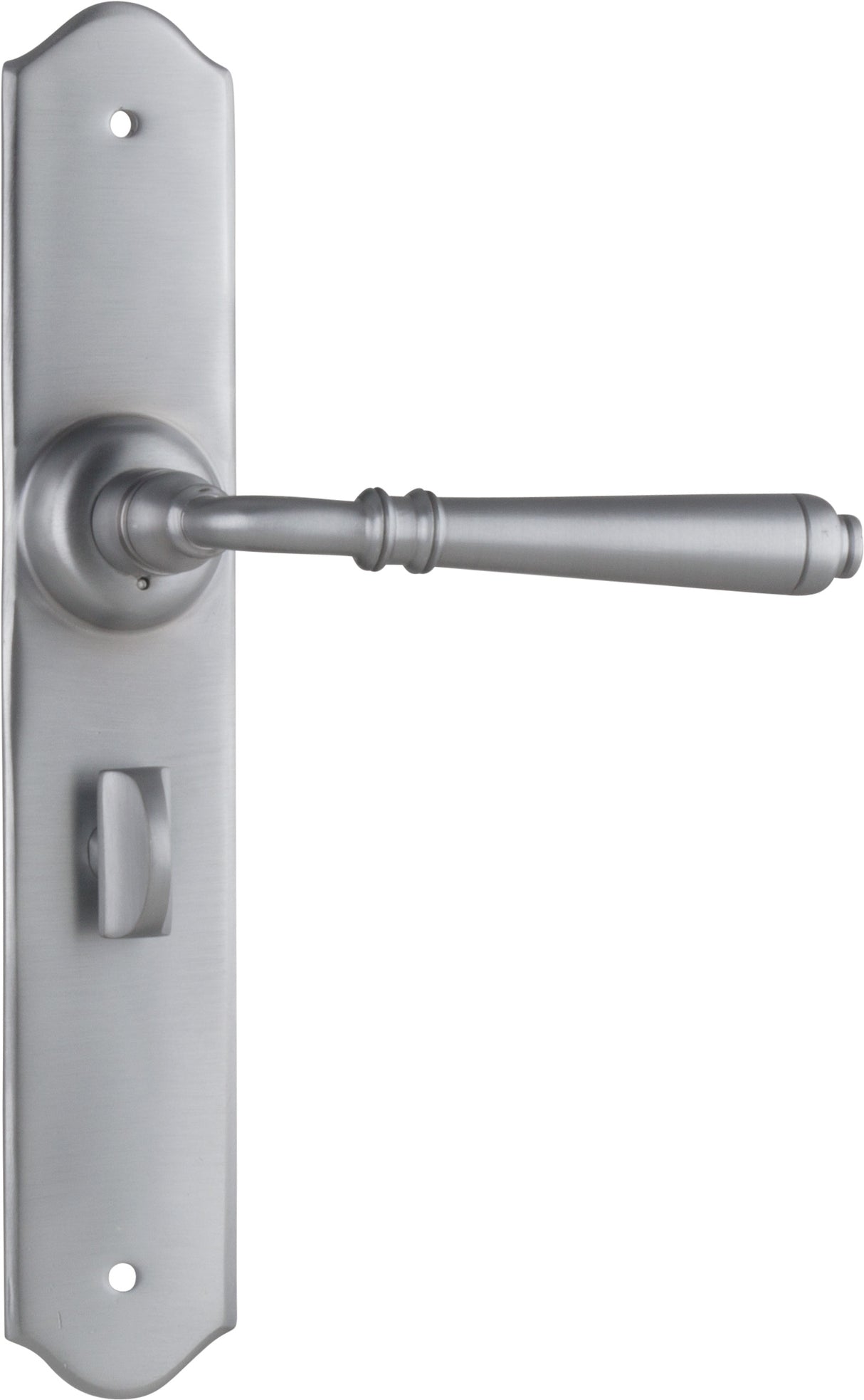Tradco Reims Lever Long Plate, Satin Chrome, Privacy