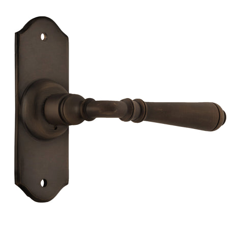 Tradco Reims Lever Short Plate, Antique Brass, Passage