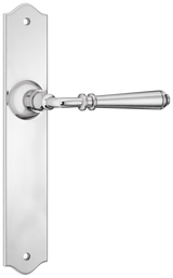 Tradco Reims Lever Long Plate, Chrome Plated, Passage