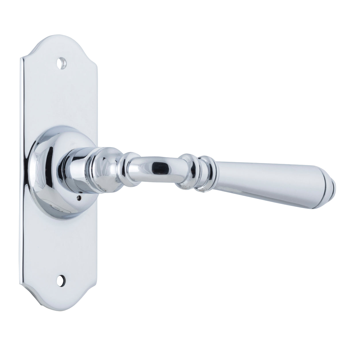 Tradco Reims Lever Short Plate, Chrome Plated, Passage