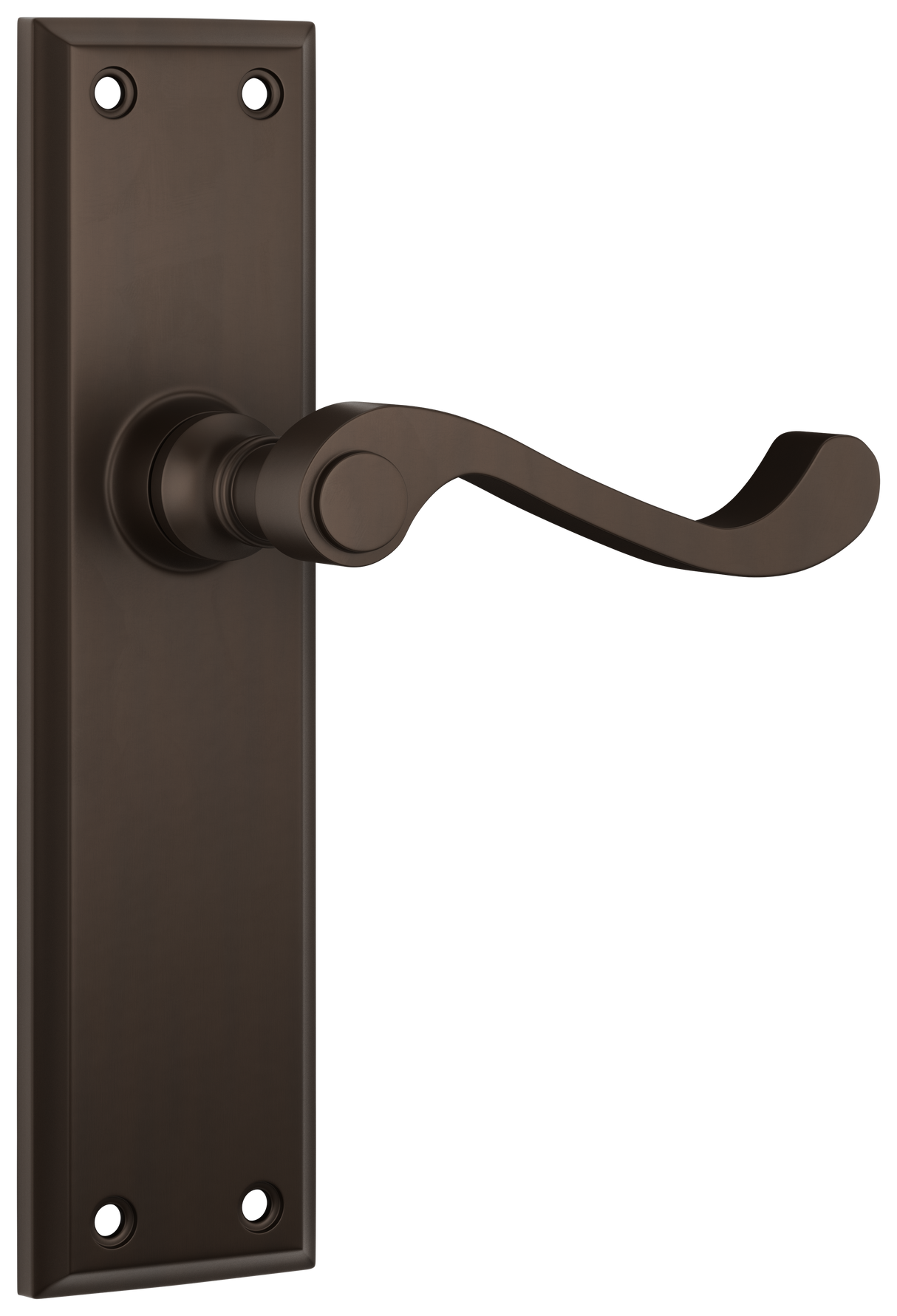 Tradco Milton Lever, Antique Brass, Passage