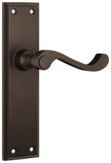 Tradco Milton Lever, Antique Brass, Passage