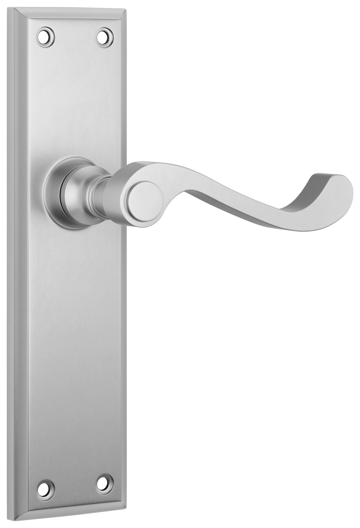Tradco Milton Lever, Satin Chrome, Passage