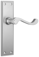 Tradco Milton Lever, Satin Chrome, Passage