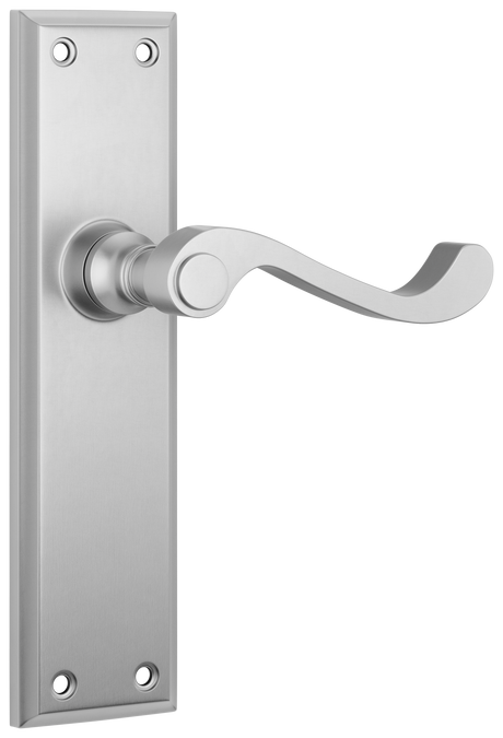 Tradco Milton Lever, Satin Chrome, Passage