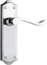 Tradco Henley Passage Lever, Chrome Plated