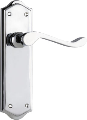 Tradco Henley Passage Lever, Chrome Plated