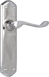 Tradco Windsor Door Lever Chrome Plated Latch