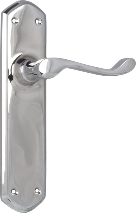 Tradco Windsor Door Lever Chrome Plated Latch