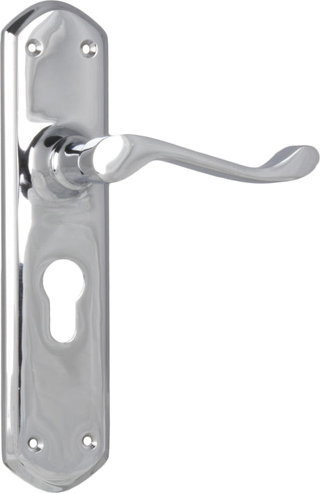 Tradco Windsor Door Lever Chrome Plated Euro
