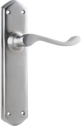 Tradco Windsor Door Lever Satin Chrome Latch