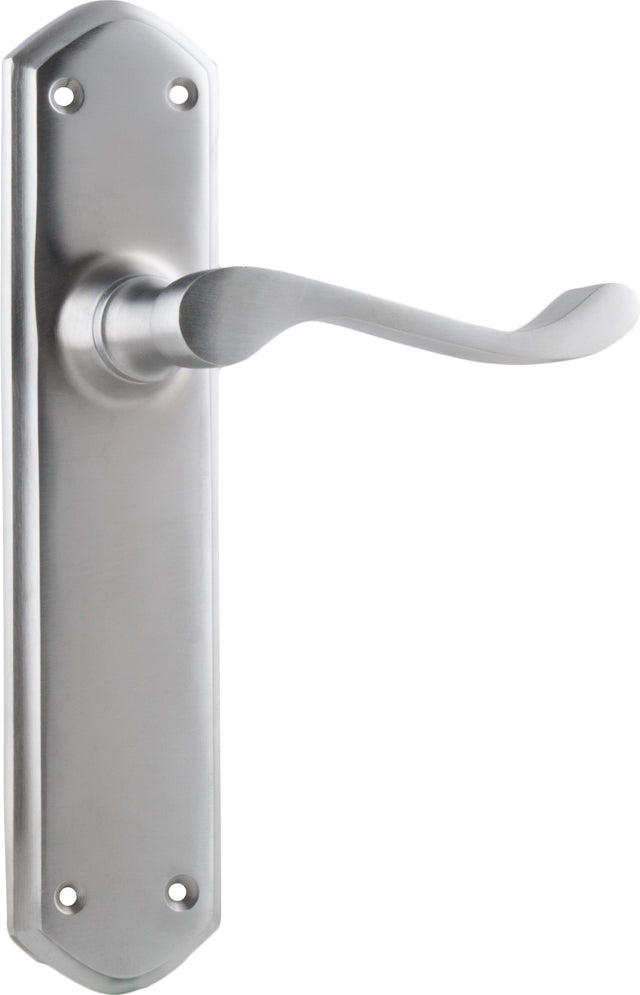 Tradco Windsor Door Lever Satin Chrome Latch