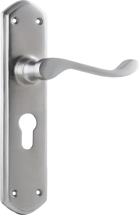 Tradco Windsor Door Lever Satin Chrome Euro