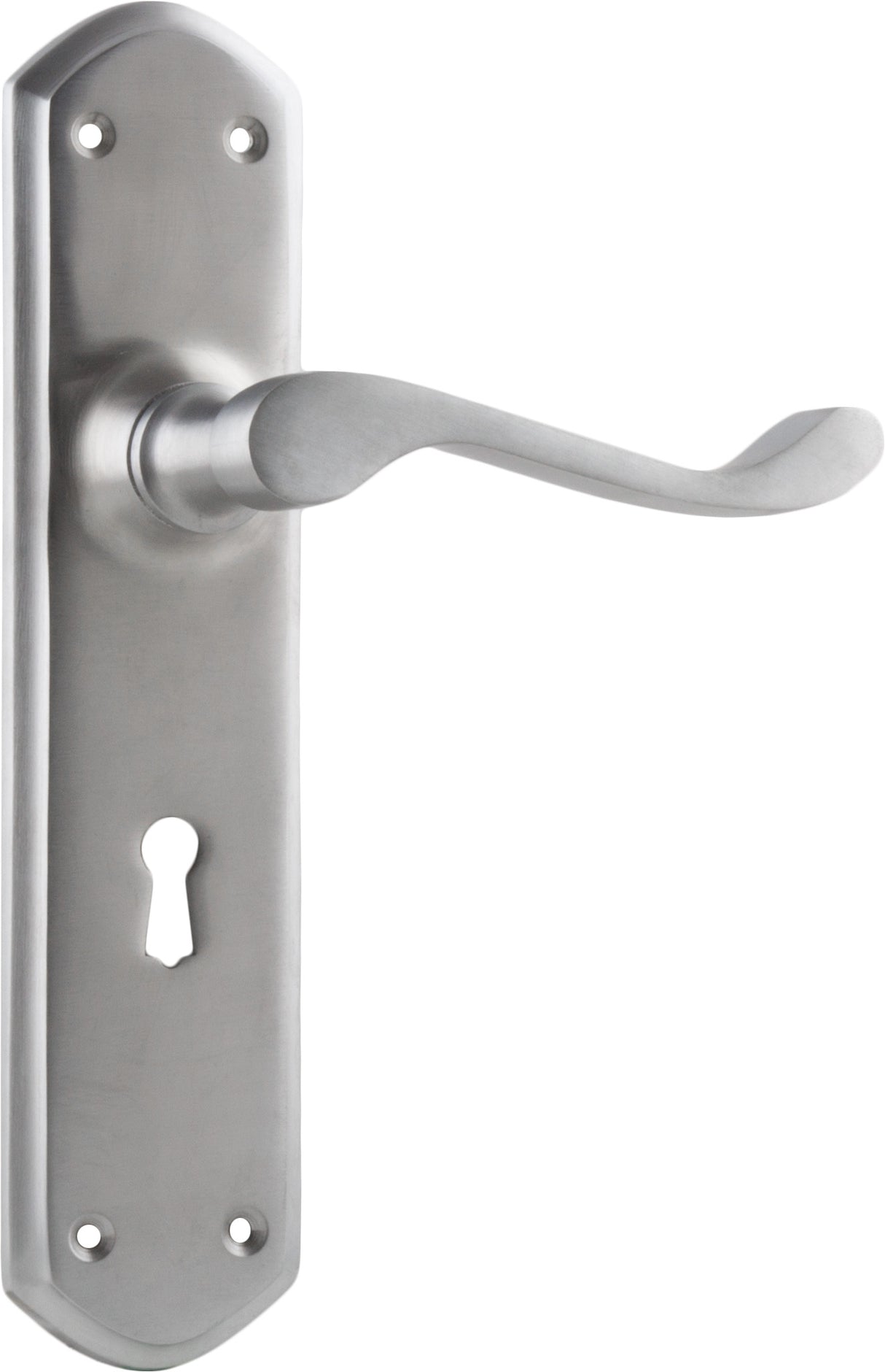 Tradco Windsor Door Lever Satin Chrome Lock
