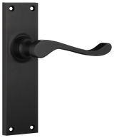 Tradco Victorian Door Lever on Plate Antique Copper Latch