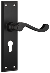 Tradco Milton Lever, Antique Copper, Euro