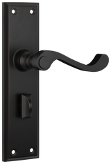 Tradco Milton Lever, Antique Copper, Privacy