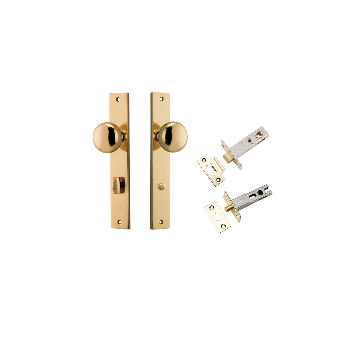 Iver Cambridge Knob Rectangular Backplate - Complete Kits