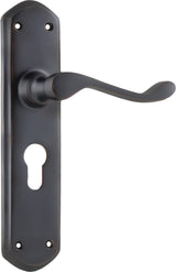 Tradco Windsor Door Lever Antique Copper Euro