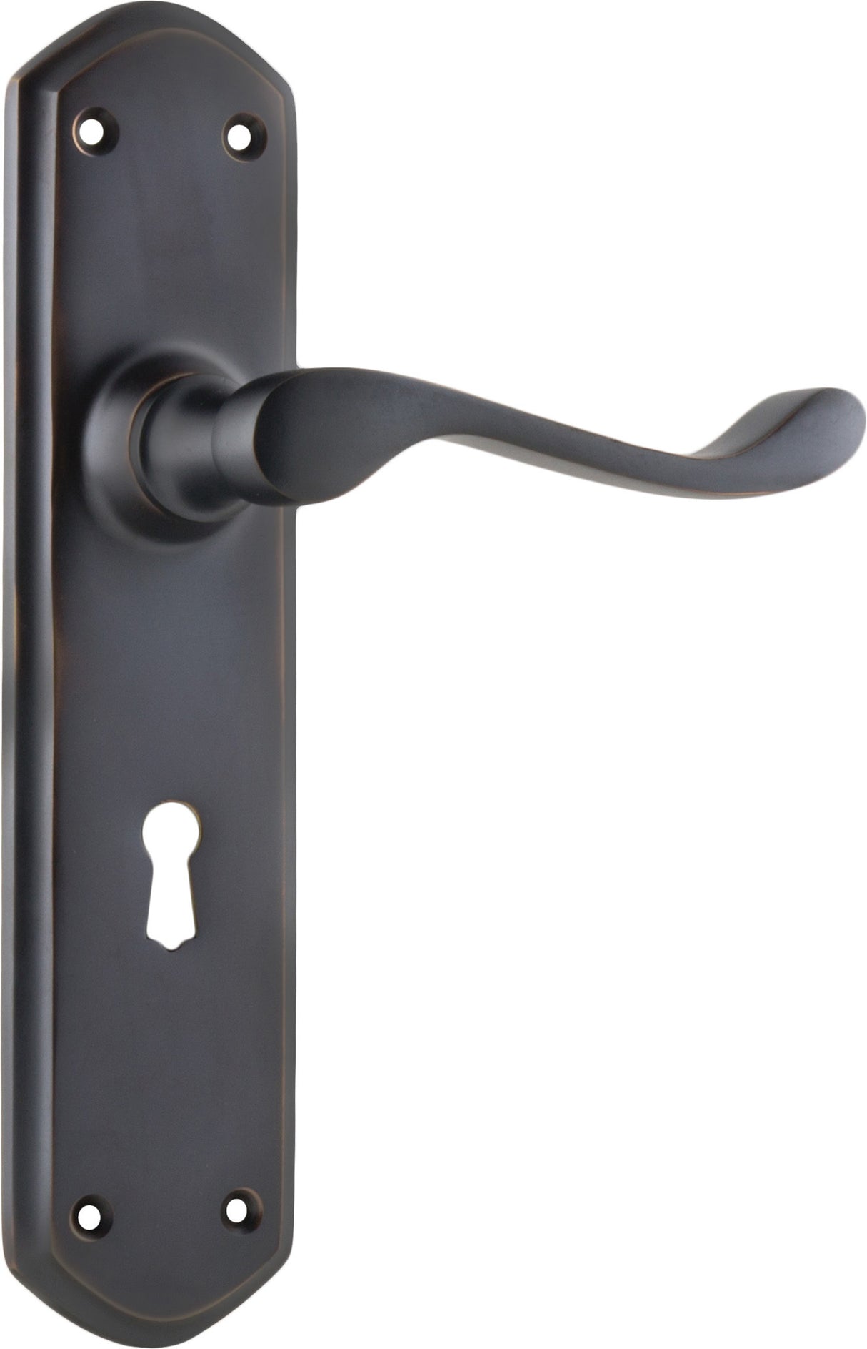 Tradco Windsor Door Lever Antique Copper Lock