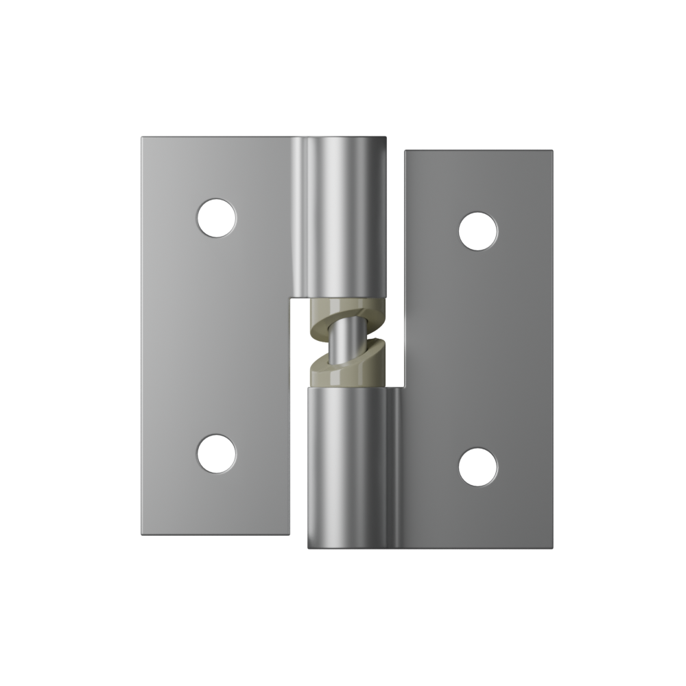 Metlam 106 Gravity Hinge – Satin Chrome Plate – Bolt Through (106B)