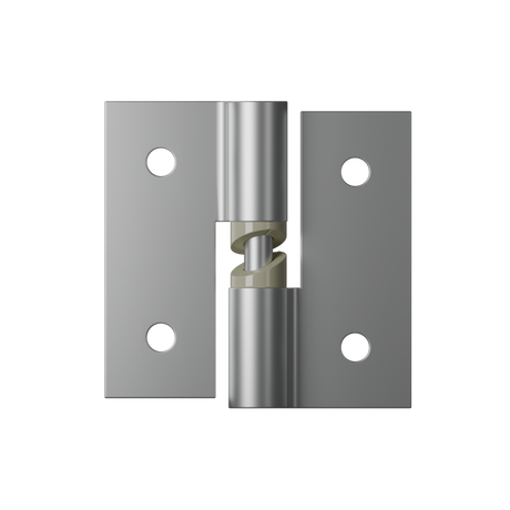 Metlam 106 Gravity Hinge – Satin Chrome Plate – Bolt Through (106B)